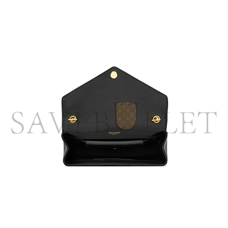 YSL LOULOU TOP-HANDLE IN MATELASSÉ LAMBSKIN 869461AAEAX1000 (25*13*6cm)